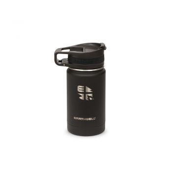 Earthwell 12 Oz VACUUM BOTTLE VOLCANIC BLACK - ROASTER LOOP CAP