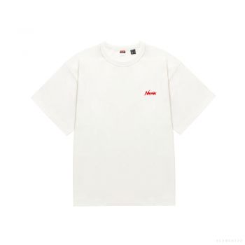 NANGA Men's ECO HYBRID TEE(BWK PT) (WHITE)