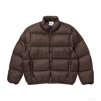 Gramicci UNISEX DOWN PUFFER JACKET DARK BROWN