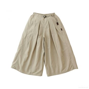 Gramicci WOMEN'S NYLON FLARE PANT DUNE