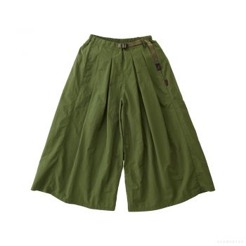 Gramicci WOMEN'S NYLON FLARE PANT OLIVE