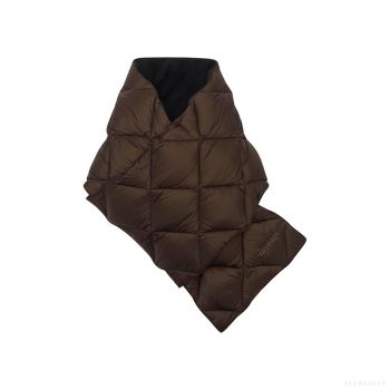 Gramicci DOWN SCARF DARK BROWN