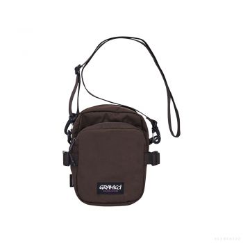 Gramicci CORDURA MINI SHOULDER BAG BROWN #F