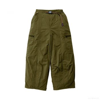 Gramicci WOMEN'S NYLON BALLOON PANT OLIVE