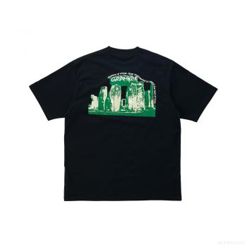  Gramicci UNISEX STONEHENGE TEE VINTAGE BLACK