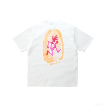Gramicci UNISEX THUMBPRINT TEE WHITE