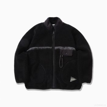 Gramicci MEN'S JQ TAPE FLEECE JACKET BLACK