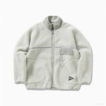 Gramicci MEN'S JQ TAPE FLEECE JACKET L.GRAY