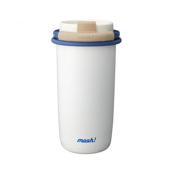 Mosh! LATTE STAINLESS STRAW TUMBLER 480 ML WHITE