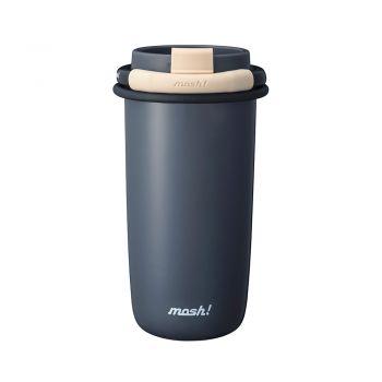 Mosh! LATTE STAINLESS STRAW TUMBLER 480 ML BLACK