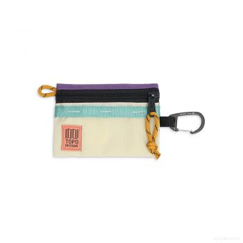 Topo Designs ACCESSORY BAG MICRO MOUNTAIN LOGANBERRY/BONE WHITE