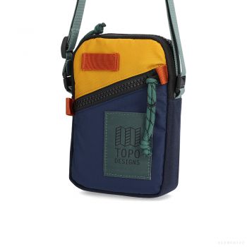 Topo Designs MINI SHOULDER BAG NAVY/MUSTARD