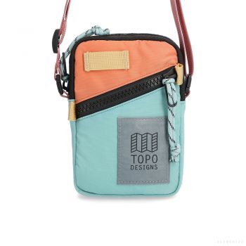 Topo Designs MINI SHOULDER BAG ROSE/GEODE GREEN