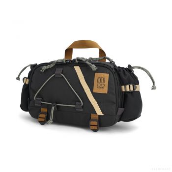 Topo Designs MOUNTAIN HYDRO HIP PACK BLACK/NEUTRAL