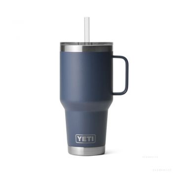 YETI RAMBLER 35 OZ MUG WITH STRAW LID NAVY