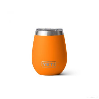 YETI RAMBLER 10 OZ WINE WITH MAGSLIDER LID TUMBLER KING CRAB ORANGE