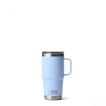 YETI RAMBLER 20 OZ TRAVEL MUG BIG SKY BLUE