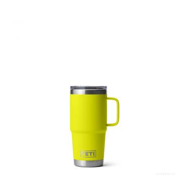YETI RAMBLER 20 OZ TRAVEL MUG FIREFLY YELLOW