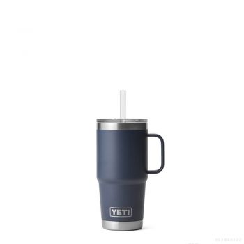 YETI RAMBLER 25 OZ MUG WITH STRAW LID NAVY