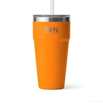 YETI RAMBLER 26 OZ STRAW CUP KING CRAB ORANGE