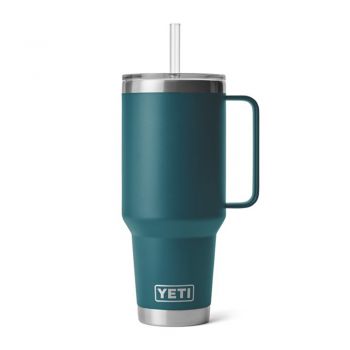 YETI RAMBLER 42 OZ MUG WITH STRAW LID AGAVE TEAL