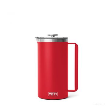 YETI RAMBLER 64 OZ TUMBLER FRENCH PRESS RESCUE RED