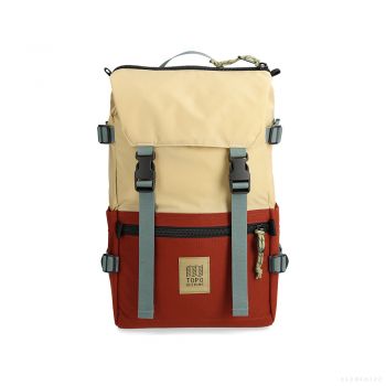 Topo Designs ROVER PACK CLASSIC RECYCLED SAHARA/FIRE BRICK