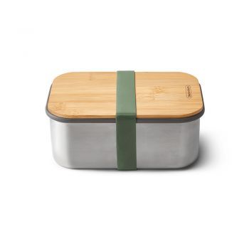 Black + Blum STAINLESS STEEL SANDWICH BOX LARGE - OLIVE 