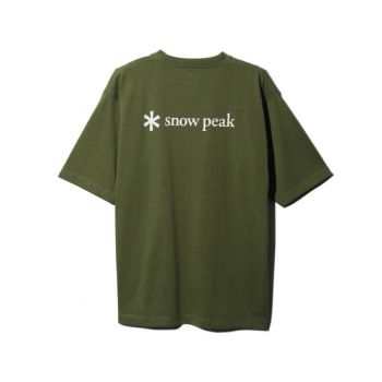 Snow Peak SP BACK PRINTED LOGO T-SHIRT (OLIVE)