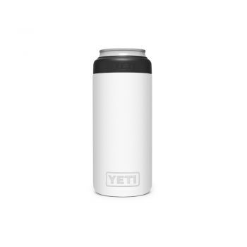 YETI RAMBLER 12 OZ COLSTER SLIM CAN INSULATOR WHITE