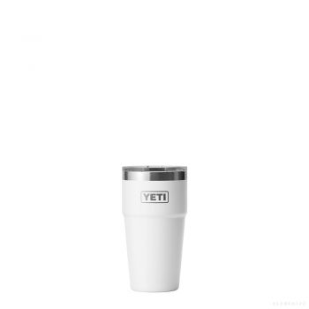  YETI RAMBLER 20 OZ STACKABLE CUP WITH MAGSLIDER LID WHITE
