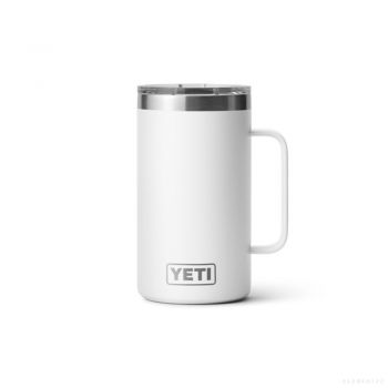  YETI RAMBLER 24 OZ MUG WITH MAGSLIDER LID WHITE