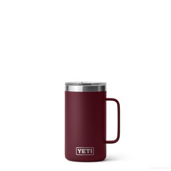 YETI RAMBLER 24 OZ MUG WITH MAGSLIDER LID WILD VINE RED