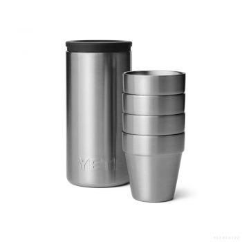 YETI SHOT GLASSES & CASE STAINLESS
