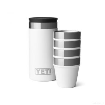 YETI SHOT GLASSES & CASE WHITE