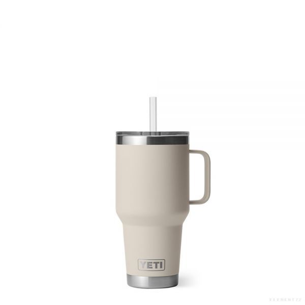 YETI RAMBLER 35 OZ MUG WITH STRAW LID CAPE TAUPE