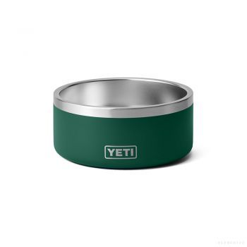 YETI BOOMER 8 DOG BOWL BLACK FOREST GREEN