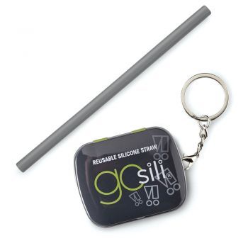 Gosili STANDARD STRAW KEY CHAIN TIN FOG GREY