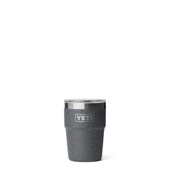 YETI RAMBLER 16 OZ STACKABLE CUP WITH MAGSLIDER LID BLACK STONE