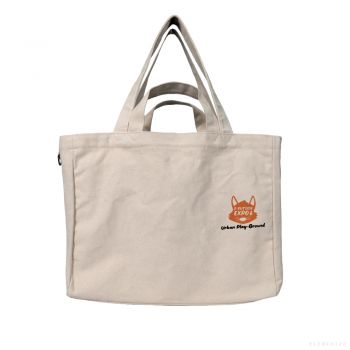 E-OUTSIDE EXPO.6 100% COTTON CANVAS TOTE URBAN PLAY-GROUND