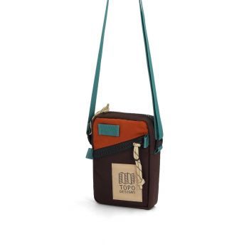 Topo Designs MINI SHOULDER BAG CLAY/CHOCOLATE