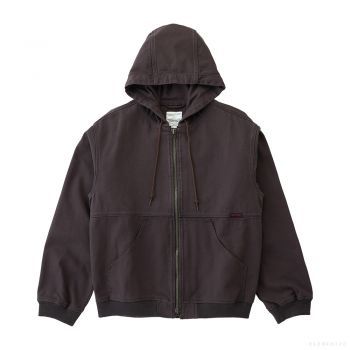 Gramicci MEN'S EL CAP CANVAS HOODED JACKET UMBER