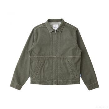 Gramicci MEN'S JAPANESE SLUB DENIM JACKET DARK SAGE
