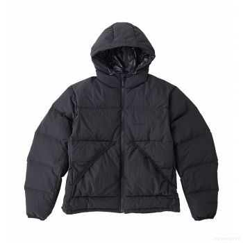 Gramicci UNISEX DOWN PUFFER HOODED JACKET BLACK