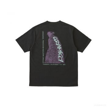 Gramicci UNISEX STONEMASTERS TEE VINTAGE BLACK