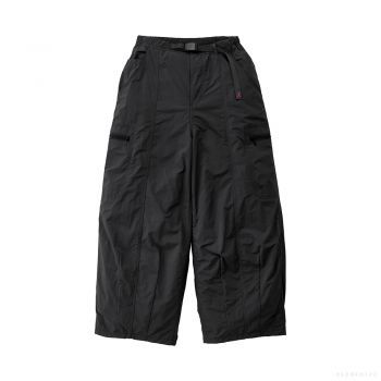 Gramicci WOMEN'S NYLON BALLOON PANT BLACK