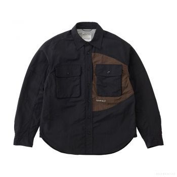 Gramicci MEN'S NYLON BRENTWOOD SHIRT BLACK