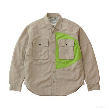 Gramicci MEN'S NYLON BRENTWOOD SHIRT DUNE