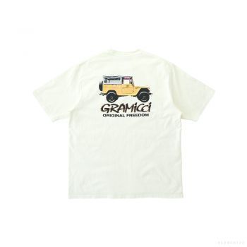 Gramicci UNISEX OFF ROAD TEE  PIGMENT DYED VANILLA ICE PIGMENT