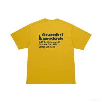 Gramicci UNISEX G-SAIL TEE (YELLOW)
